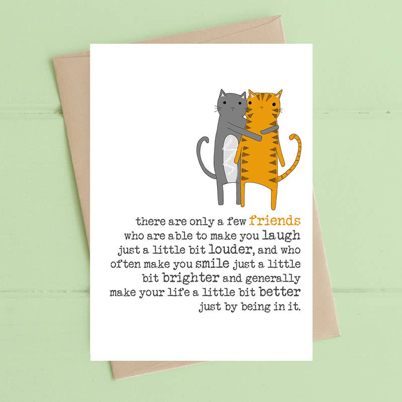 Friends Make The World A Little Brighter - Greetings Card - Dandelion Stationery