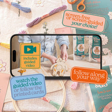Load image into Gallery viewer, Craft Kit - Learn To Sew Your Own Embroidered Flowers Craft Kit - Beginners Sewing Kit - Let's Make &amp; Do
