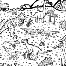 Load image into Gallery viewer, Dinosaurs! Giant Colouring Poster - Dixon Does Doodles
