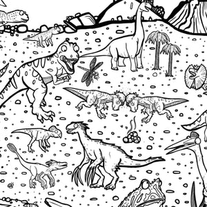 Dinosaurs! Giant Colouring Poster - Dixon Does Doodles
