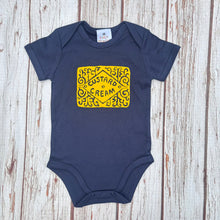 Load image into Gallery viewer, Baby Bodysuit - 100% Organic Cotton Babygro - 12 to 18 Months - Custard Cream Biscuit - 44 Ideas (Copy)

