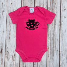 Load image into Gallery viewer, Baby Bodysuit - 100% Organic Cotton Babygro - Black Cat Club - 44 Ideas
