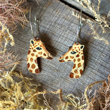 Load image into Gallery viewer, GiraffeHook Earrings - Natural Cork Jewellery - Incorknito Designs

