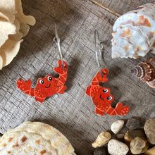 Load image into Gallery viewer, Crab Hoop Earrings - Natural Cork Jewellery - Incorknito Designs

