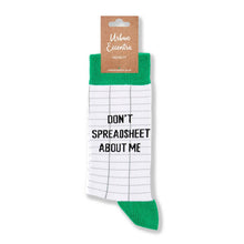 Load image into Gallery viewer, Unisex Don&#39;t Spreadsheet About Me Socks - Pun Socks - Urban Eccentric

