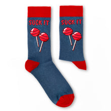 Load image into Gallery viewer, Suck It Socks - Unisex Lollipop Cheeky Pun Socks - Urban Eccentric

