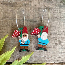 Load image into Gallery viewer, Gnome Hoop Earrings - Natural Cork Jewellery - Incorknito Designs
