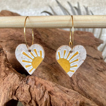 Load image into Gallery viewer, Naturak Sun Hoop Earrings - Natural Cork Jewellery - Incorknito Designs
