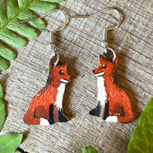 Load image into Gallery viewer, Fox Hook Earrings - Natural Cork Jewellery - Incorknito Designs
