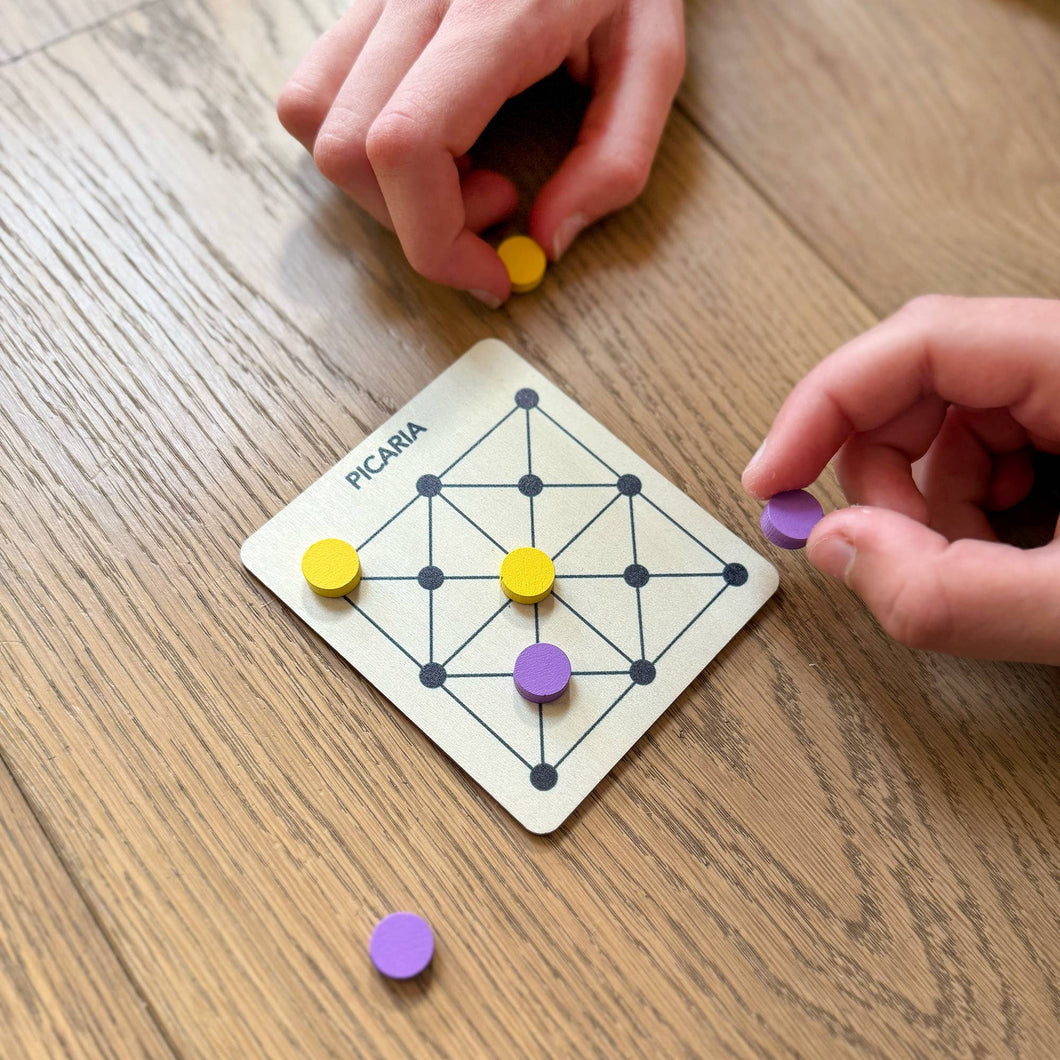 Picaria Game - Wooden Board Game - Cotton Twist