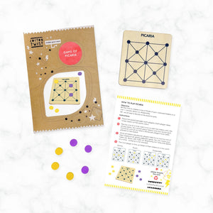 Picaria Game - Wooden Board Game - Cotton Twist