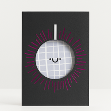 Load image into Gallery viewer, Greetings Card - Disco ball Die Cut Birthday Card - Rumble Cards
