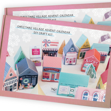 Load image into Gallery viewer, Merry and Bright Village Advent Calender - DIY Crafty Project - Two For Joy Illustration
