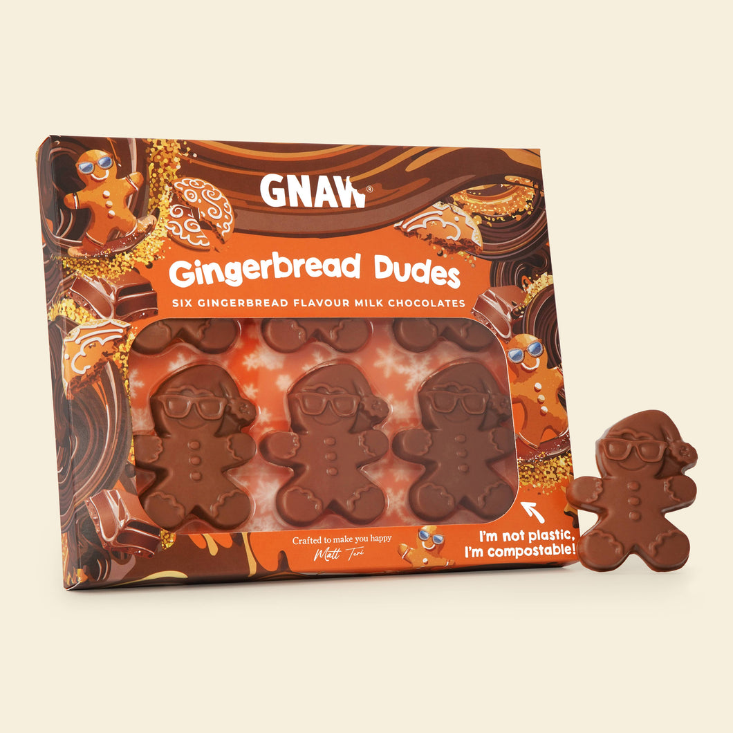 Gingerbread Dudes - Novelty Christmas Chocolate - GNAW Chocolate