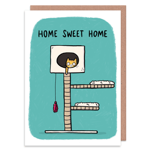Home Sweet Home - New Home Greeting Card - Whale and Bird
