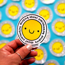 Load image into Gallery viewer, Thinking About Overthinking Vinyl Sticker - The Playful Indian
