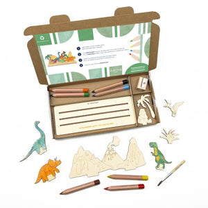 Create Your Own Dinosaur Scene - DIY Craft Kit for Kids - Cotton Twist