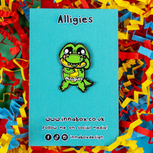 Load image into Gallery viewer, Alligies Alligator Enamel Pin - Allergies - Innabox
