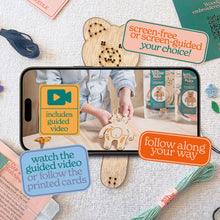 Load image into Gallery viewer, Craft Kit - Learn To Sew Bear Craft Kit - Children's Beginner Sewing Kit - Let's Make &amp; Do
