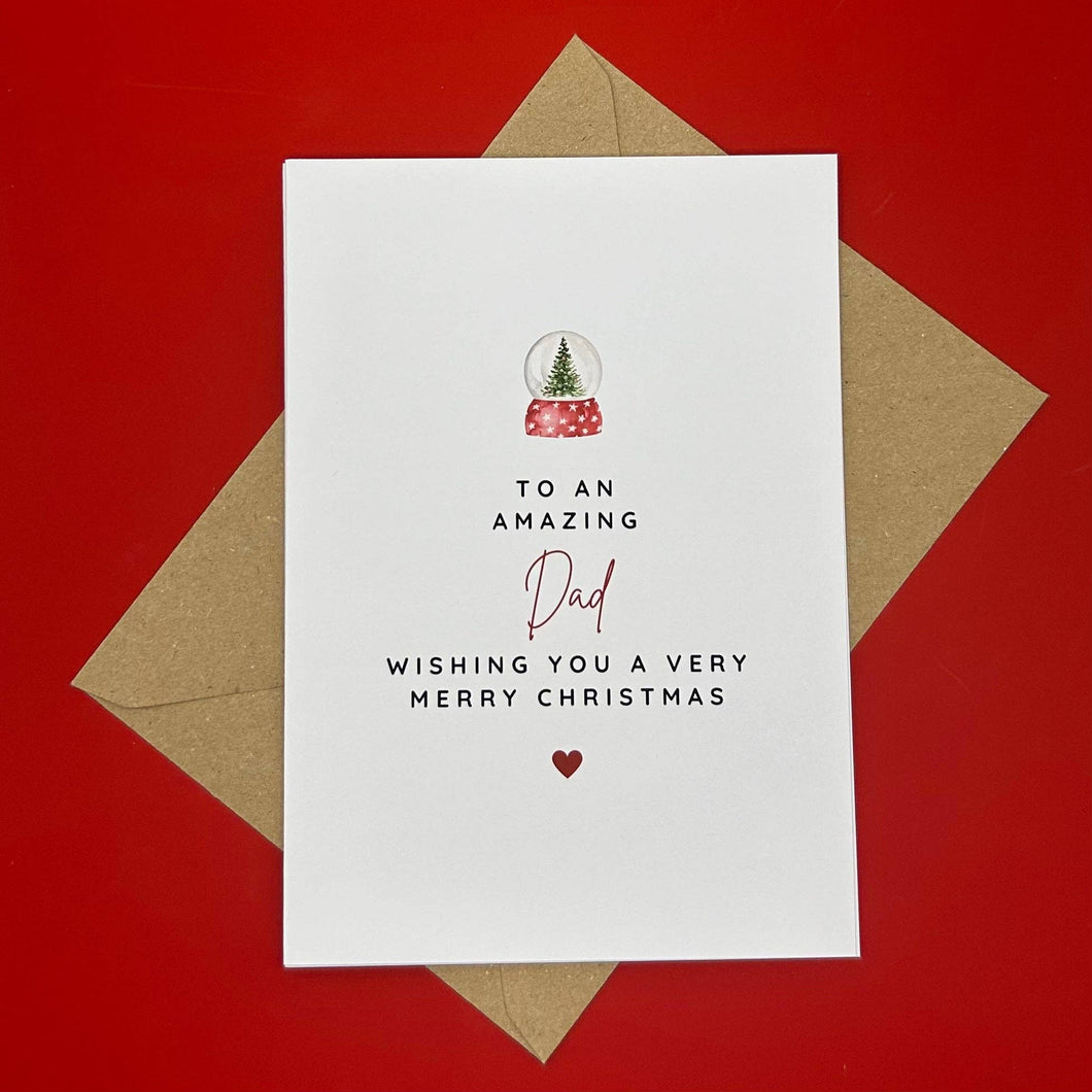 Dad Christmas Card - To an Amazing Dad - Swale Studios