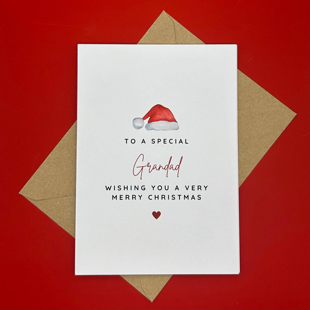 Grandad Christmas Card - To a Special Grandad - Swale Studios