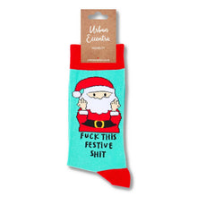 Load image into Gallery viewer, Unisex F*ck This Festive Sh*t Socks - Sweary Christmas Socks - Santa - Urban Eccentric
