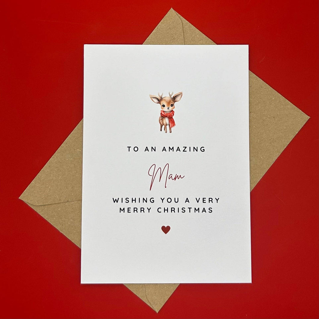 Mam Christmas Card - To an Amazing Mam - Swale Studios