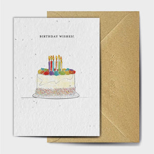 Wildflower Seed Plantable Greetings card - Birthday Wishes - The Seed Card Company