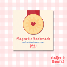 Load image into Gallery viewer, Bookmark - Jammie Dodger Biscuit Magnetic Bookmark - Bookworm and Buscuit Lover Gift - Oodles &amp; Doodles
