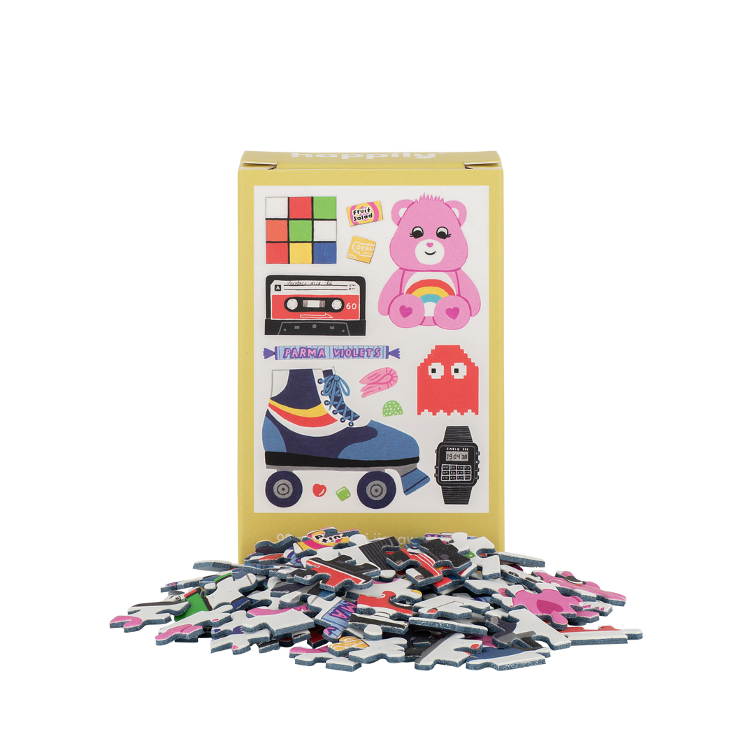 Mini Jigsaw - Retro 80's - 99 Piece Mini Jigsaw Puzzle - Happily Puzzles