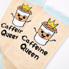 Load image into Gallery viewer, Ladies Caffeine Queen Socks - Urban Eccentric - Coffee lovers

