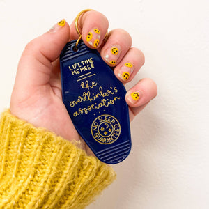 Keyring - The Overthinker's Association - Navy Blue - Oh Laura