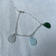 Load image into Gallery viewer, Sea Glass Bracelet - Sterling Silver - various colours - Fayth Seaglass
