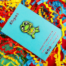 Load image into Gallery viewer, Alligies Alligator Enamel Pin - Allergies - Innabox
