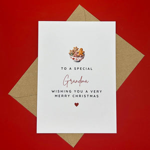 Grandma Christmas Card - To a Special Grandma - Swale Studios