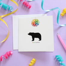 Load image into Gallery viewer, Party Animal - Birthday Bear Card - Heather Alstead Design Ltd
