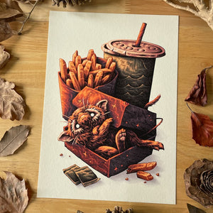 Comfort Food - A4 print - Simon J Curd