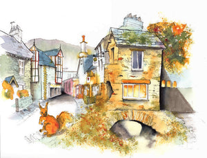 Ambleside - Lake District - A5 Print - Tim Gomersall Art & Illustration