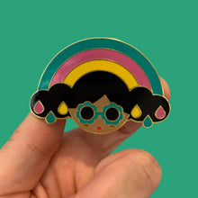 Load image into Gallery viewer, Enamel Pin - Weather Girls - Hey There Munchquin
