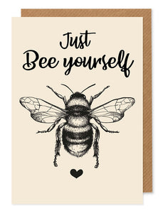 Just BEE yourself - greetings card - Hello Sweetie