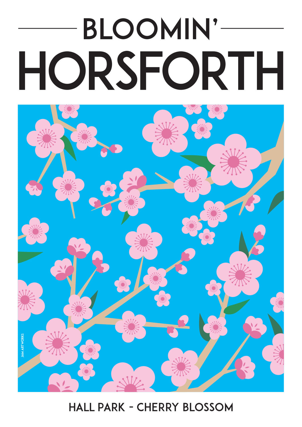 Bloomin' Horsforth - A4 Print - Horsforth Hall Park, Leeds - JAM Artworks