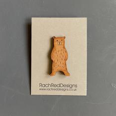 Wooden Laser Cut Brooches - Rach Red Designs