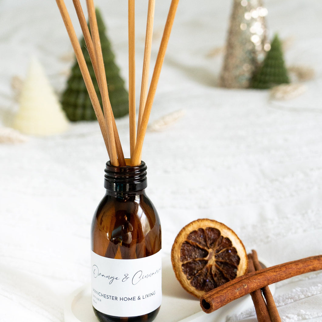 Reed Diffuser - Orange and Cinnamon - Manchester Home and Living