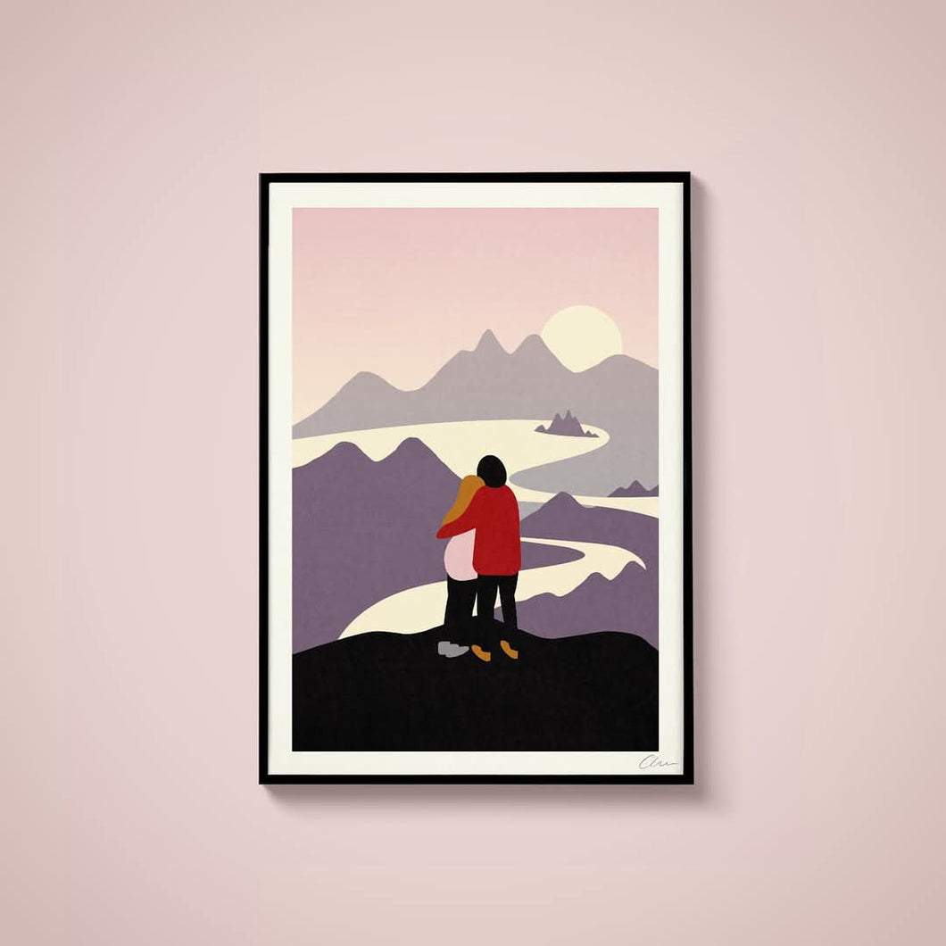 Hold Me Tight, As Day Turns to Night - Or8Design - Digital A4 Print