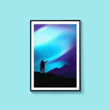 Load image into Gallery viewer, Let&#39;s Chase the Aurora Togeher - Or8Design - Northern Lights - Digital A4 Print
