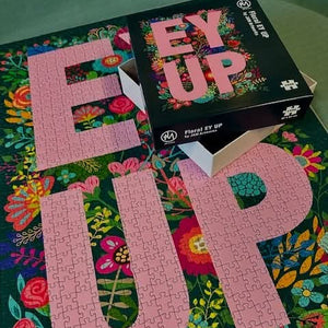 Jigsaw Puzzle - Yorkshire Themed Jigsaw - Ey Up Floral Design - JAM Artworks