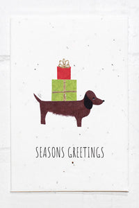 Wildflower Seed Plantable Greetings Card - Seasons Greetings - Eco Friendly Cards