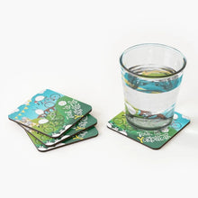 Load image into Gallery viewer, Coaster - Tour De Yorkshire- Sheep Puns - Mervyn Tay Art
