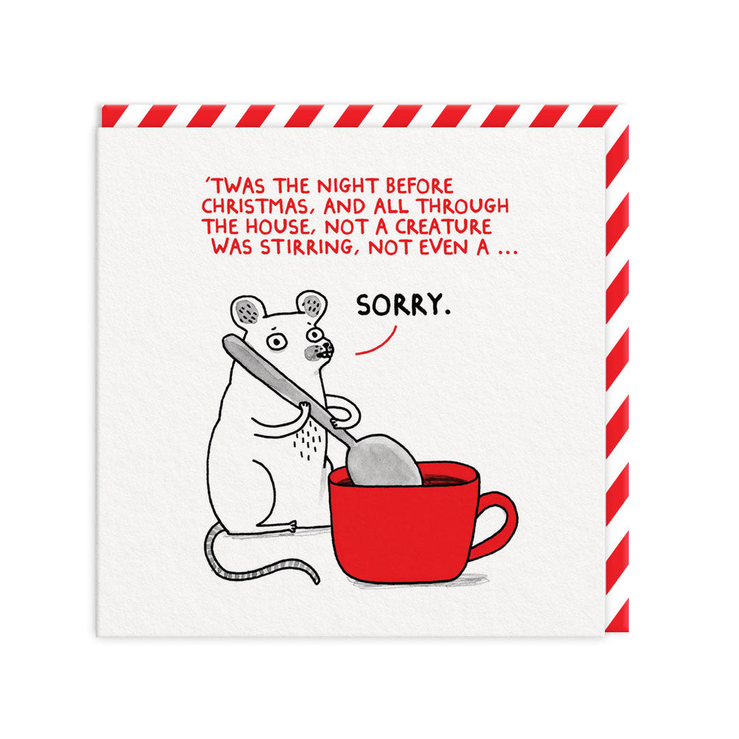 Twas The Night Before Christmas - Punny Christmas Greetings Card - OHHDeer