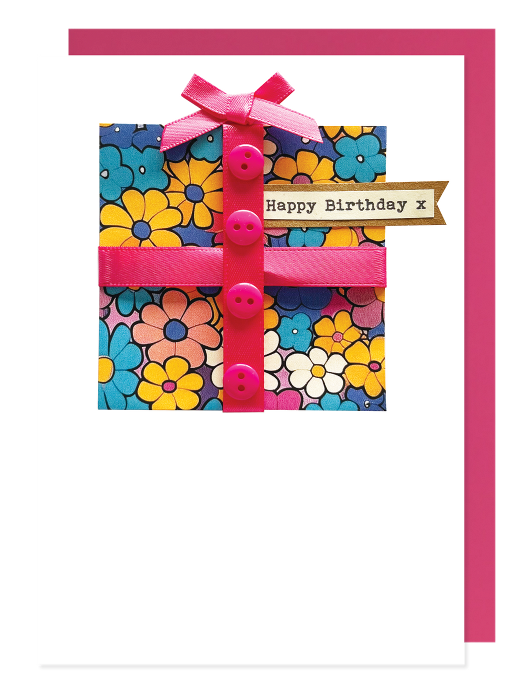 Happy Birthday - Floral Gift Greetings card - Hello Sweetie